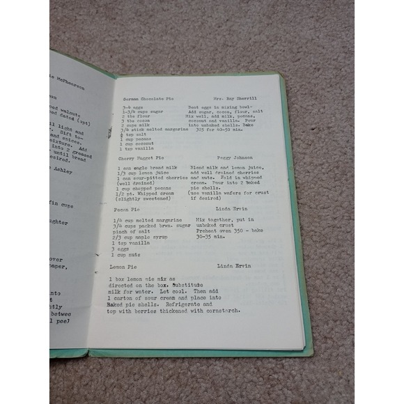 Y's Menette Cook Book Carbarrus County , NC North Carolina Concord YMCA Women... - Picture 4 of 9